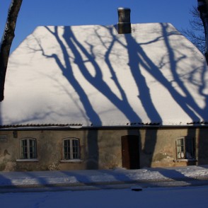 The hut of the guard of the Kuldiga Castle The hut of the guard of the Kuldiga Castle