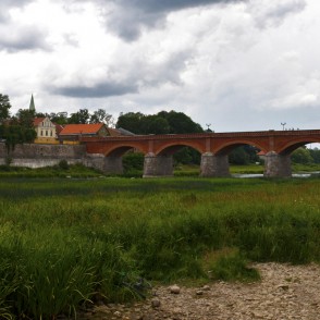 Ķieģeļu tilts pār Ventu Kuldīgā (panorāma) Ķieģeļu tilts pār Ventu Kuldīgā (panorāma)