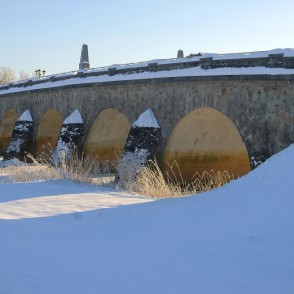 Kandavas tilts ziemā Kandavas tilts ziemā