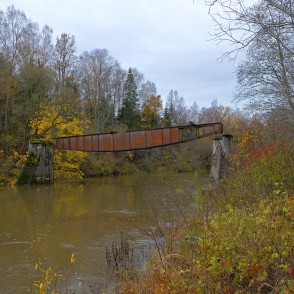 Vīles šaursliežu dzelzceļa tilta paliekas Vīles šaursliežu dzelzceļa tilta paliekas