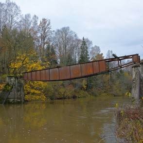 Vīles tilta paliekas Vīles tilta paliekas