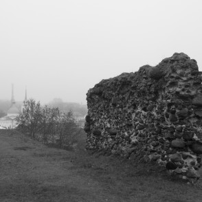 Ludzas pilsdrupu mūra fragments Ludzas pilsdrupu mūra fragments