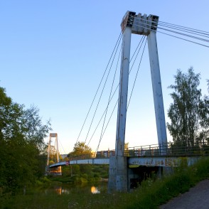 Gājēju tilts pār Gauju, Valmiera Gājēju tilts pār Gauju, Valmiera