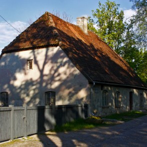 The hut of the guard of the Kuldiga Castle The hut of the guard of the Kuldiga Castle