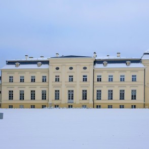 Dzērves muižas pils ziemā Dzērves muižas pils ziemā