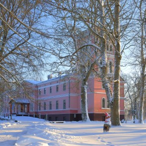 Zemītes muižas pils ziemā Zemītes muižas pils ziemā