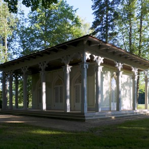 Restaurētais Elejas muižas Tējas namiņš Restaurētais Elejas muižas Tējas namiņš