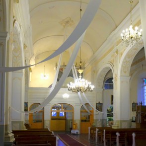 Bēržu katoļu baznīcas interjers Bēržu katoļu baznīcas interjers