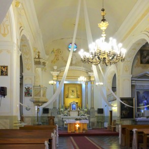 Bēržu katoļu baznīcas iekštelpas Bēržu katoļu baznīcas iekštelpas