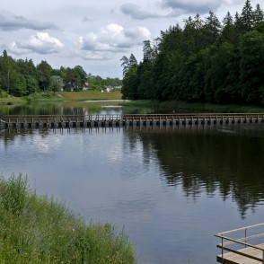 Pontonu laipa pār Ogres upi Pontonu laipa pār Ogres upi