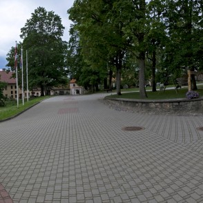 Šlokenbekas muižas iekšpagalma panorāma Šlokenbekas muižas iekšpagalma panorāma