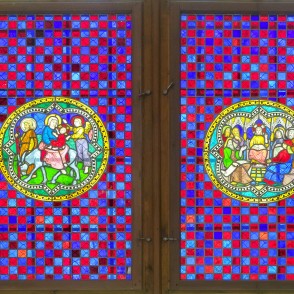 Zaļenieku luterāņu baznīcas vitrāžas Zaļenieku luterāņu baznīcas vitrāžas