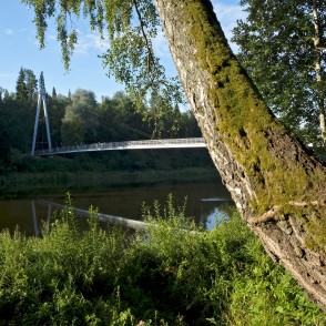 Siguldas gājēju tilts pie Velnalas Siguldas gājēju tilts pie Velnalas