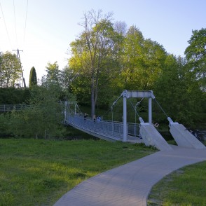 Pārupes gājēju tilts pār Iecavas upi, Iecava Pārupes gājēju tilts pār Iecavas upi, Iecava