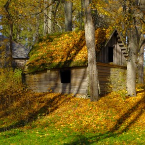 Koka ēka Ziemeru muižas parkā Koka ēka Ziemeru muižas parkā