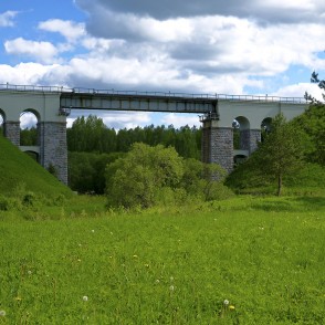 Dzelzceļa tilts pār Raunas upi Dzelzceļa tilts pār Raunas upi