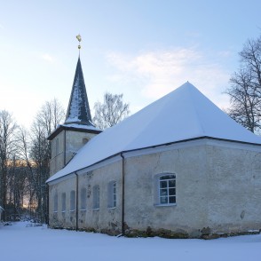 Annenieku luterāņu baznīca ziemā Annenieku luterāņu baznīca ziemā