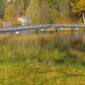 Gājēju tilts no Marijas salas uz Tempļa kalnu Gājēju tilts no Marijas salas uz Tempļa kalnu