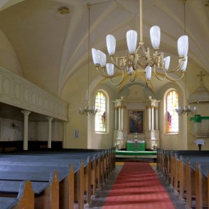 Raunas luterāņu baznīcas iekštelpas Raunas luterāņu baznīcas iekštelpas