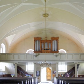 Raunas luterāņu baznīcas interjers Raunas luterāņu baznīcas interjers