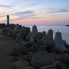 Ventspils Dienvidu mols pēc saulrieta Ventspils Dienvidu mols pēc saulrieta