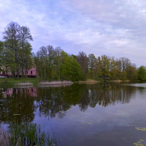 Zemītes ainava ar muižas pili Zemītes ainava ar muižas pili
