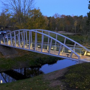 Gājēju tilts pār Pēterupi Saulkrastos Gājēju tilts pār Pēterupi Saulkrastos