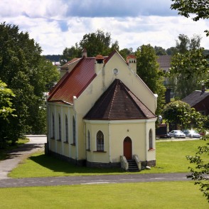 Krāslavas Luterāņu baznīca no aizmugures Krāslavas Luterāņu baznīca no aizmugures