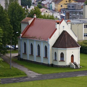 Krāslavas Luterāņu baznīca no aizmugures Krāslavas Luterāņu baznīca no aizmugures