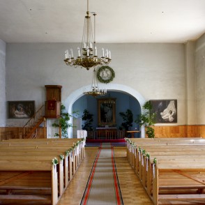 Kokneses luterāņu baznīcas iekštelpas Kokneses luterāņu baznīcas iekštelpas