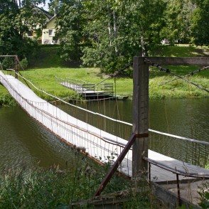 Pāvilosta, Trošu tilts Pāvilosta, Trošu tilts