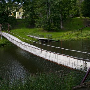 Pāvilosta, Trošu tilts Pāvilosta, Trošu tilts