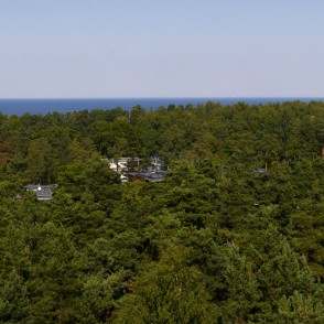 Ainava no Dzintaru mežaparka skatu torņa Ainava no Dzintaru mežaparka skatu torņa