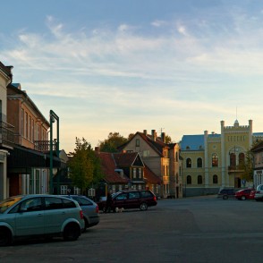 Kuldīgas panorāma pie rātsnama Kuldīgas panorāma pie rātsnama