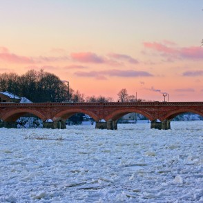 Kuldīgas tilts ziemā Kuldīgas tilts ziemā