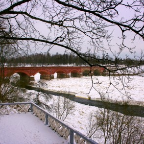 Kuldīgas tilts ziemā Kuldīgas tilts ziemā