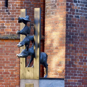 Skulptūra Brēmenes muzikanti Vecrīgā Skulptūra Brēmenes muzikanti Vecrīgā