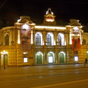 Latvian National Theatre in Night Latvian National Theatre in Night