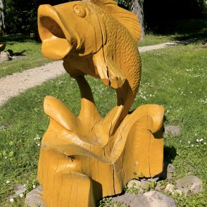 Zivs skulptūra Sienāžu parkā, Cīrava Zivs skulptūra Sienāžu parkā, Cīrava