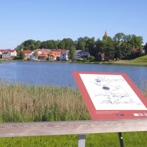 Talsi skatā no Talsu ezera laipas Talsi skatā no Talsu ezera laipas