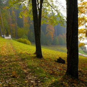 Alūksnes Tempļa kalna rudens ainava Alūksnes Tempļa kalna rudens ainava