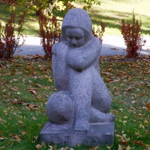 L. Rezevskas skulptūra "Pārdomas" (1960) L. Rezevskas skulptūra "Pārdomas" (1960)