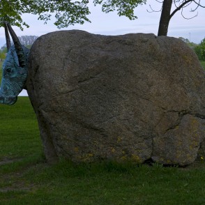 Mājdzīvnieku skulptūras tuvplāns Reņķa dārzā Mājdzīvnieku skulptūras tuvplāns Reņķa dārzā