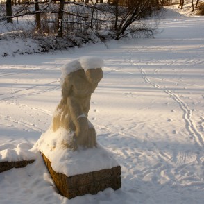 R. Āboliņa zvejnieku skulptūra R. Āboliņa zvejnieku skulptūra
