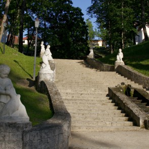Kāpnes Cēsu Pils parkā Kāpnes Cēsu Pils parkā