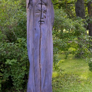 Koka skulptūra Preiļu parkā Koka skulptūra Preiļu parkā