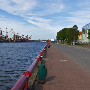 Ostas ielas promenādes panorāma Ostas ielas promenādes panorāma