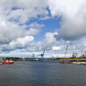 Skats no Ventspils tilta Skats no Ventspils tilta