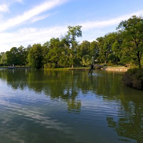 Cēsu Pils parka dīķis, panorāma Cēsu Pils parka dīķis, panorāma