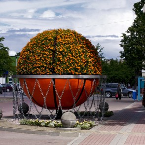 Skulptūra „Basketbola bumba” Skulptūra „Basketbola bumba”